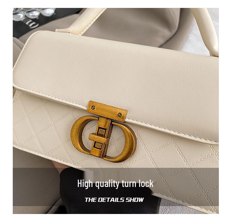 Трендовая минималистичная сумка кроссбоди в стиле ретро 2025 года: Вместительная, стильная сумка через плечо для поездок на работу и отдыха