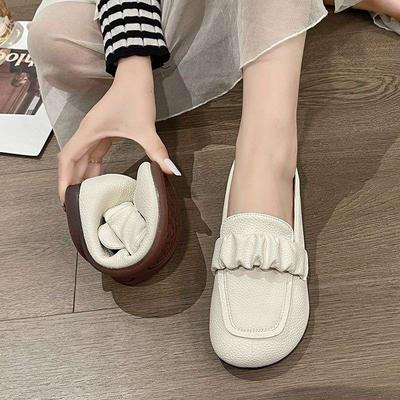 Туфли Doudou 2025 весна и осень новые популярные лоферы одинарные туфли фея ветер нескользящие универсальные туфли на плоской подошве дети