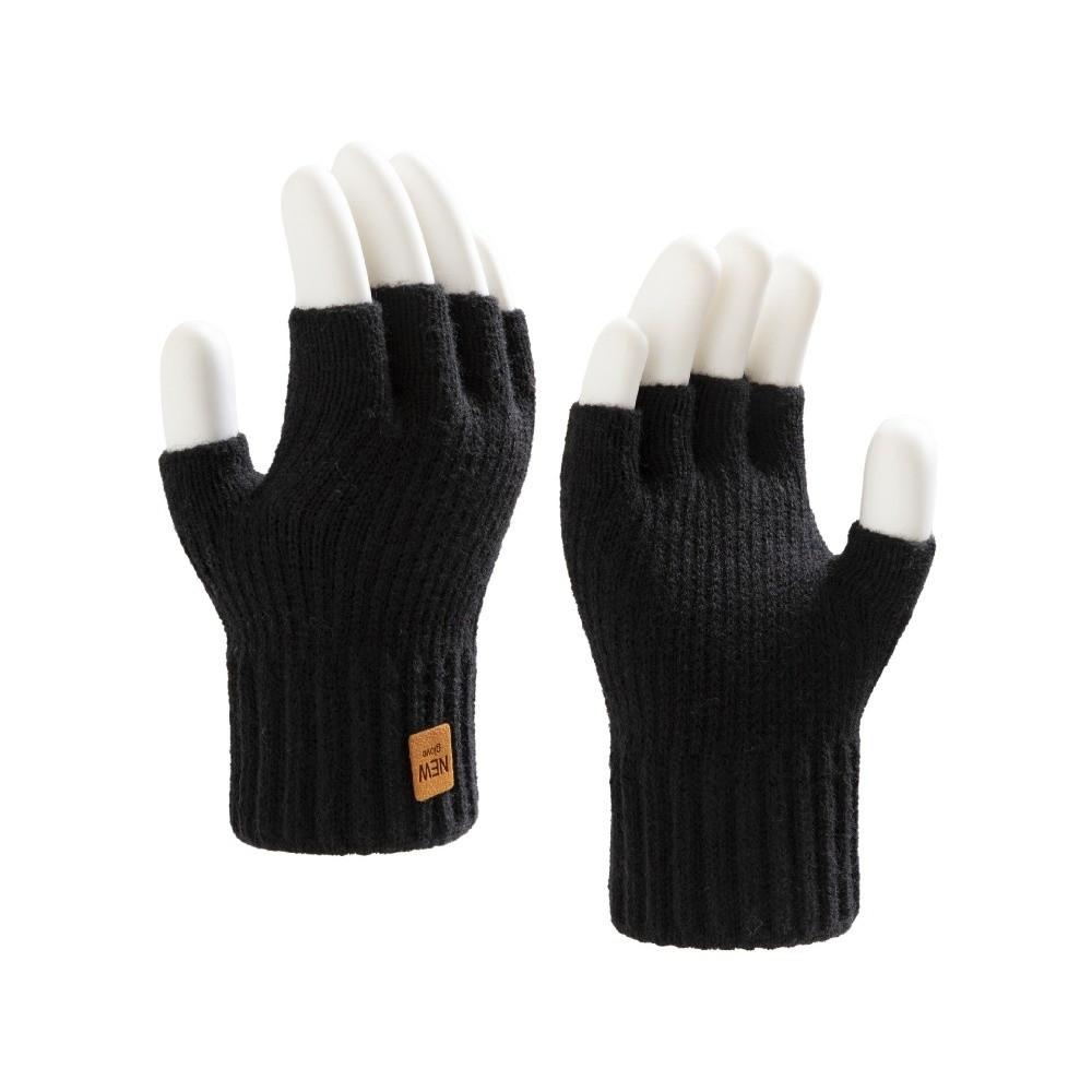 Half Finger Touch Screen Gloves Knitted Driving Mittens New Skiing Gloves Unisex