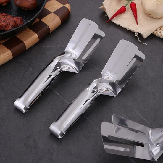 1/2/3Pcs Stainless Steel Spatula Tong Long Handle Multifunction BBQ Steak Meat Fish Frying Bread Serving Kitchen Food Flip Shovel Grill Clamp