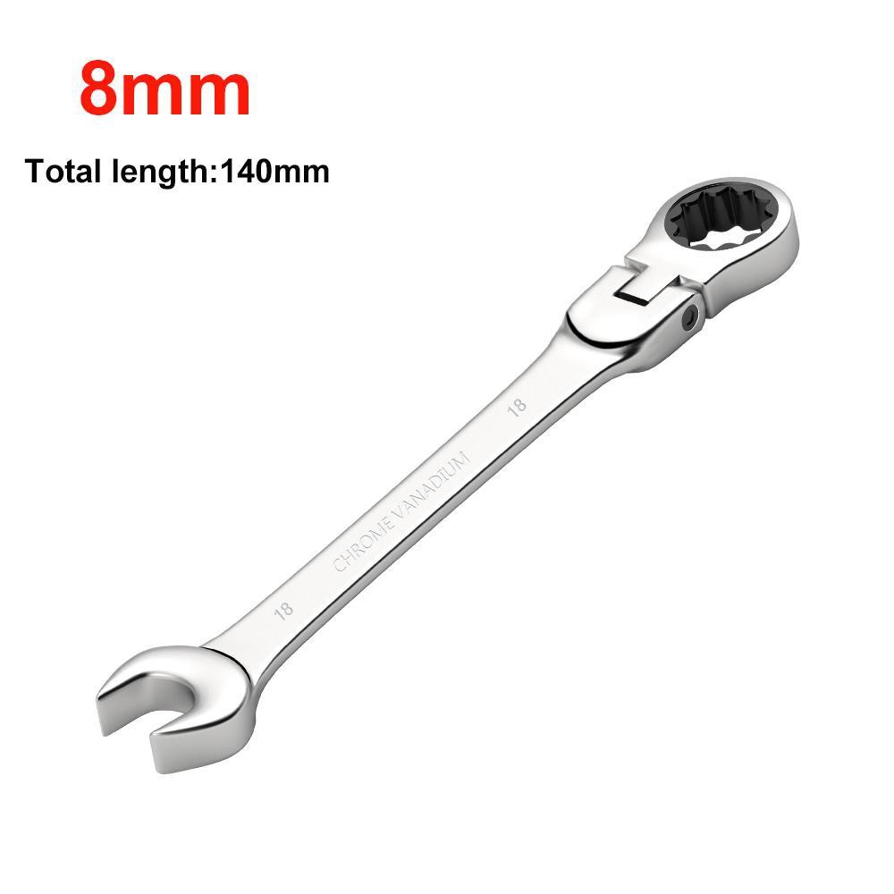 1 шт. универсальный 72 зубчатый ключ с трещоткой двойного назначения с регулируемым отверстием для головки сливовый цвет экономит усилия, быстрый гаечный ключ