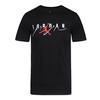 Jordan Casual Round Neck Letter Print Pullover Short Sleeve T-Shirt Men T-Shirts Black 916137-011