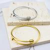 Titanium Steel Wire Bracelet Temperament Gold-Plated Bracelet Diy Adjustable Stainless Steel Bracelet Trend Thread Personalized Bracelet