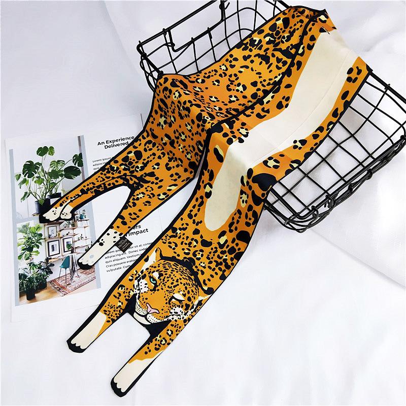 Small Scarf Women's Long Style Spring and Autumn Double-sided Decoration Versatile Winter Small Scarf Professional Scarf Long Scarf Accessory