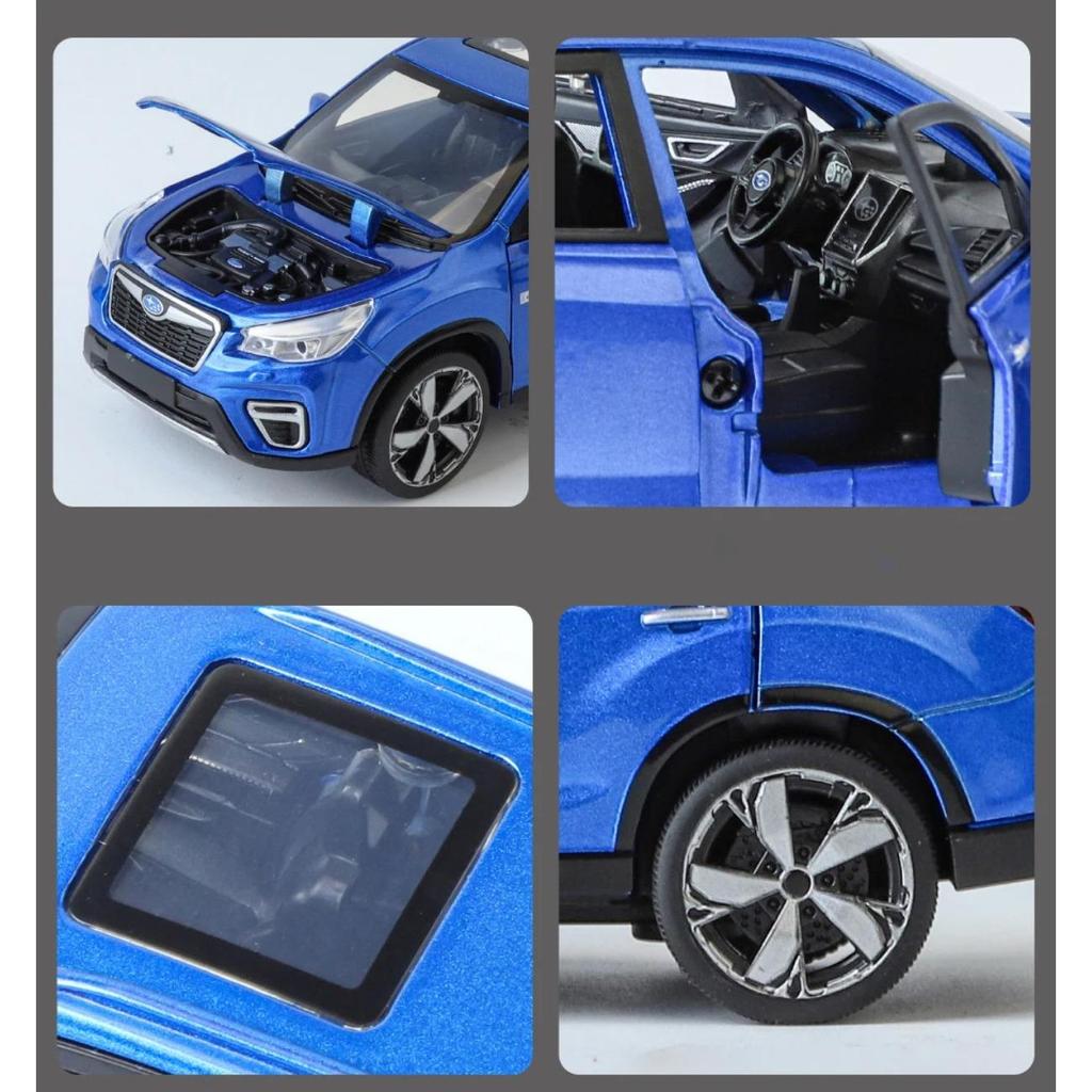 1/30 Subaru Forester Внедорожник Сплав Мускул-кар Модель Звук и Свет Оттяни Назад Детская Игрушка Коллекционные Предметы Подарок на День Рождения