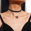 European and American Style Retro Hollow Black Lace Choker Sexy Love Necklace Choker