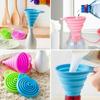 Funnel Safety Portable Silicone Funnel Home Kitchen Conical Oil Funnel Water Proof