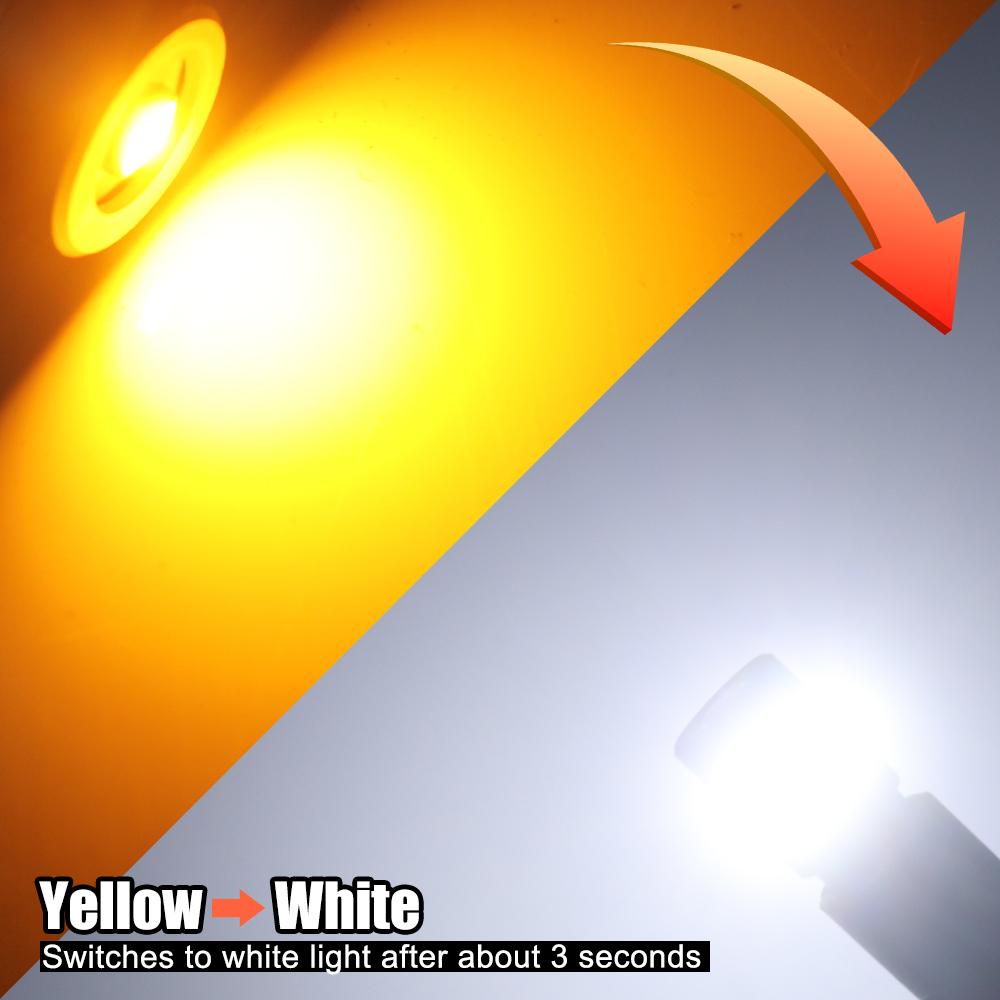 MAXGTRS 2x Двухцветный переключатель T10 LED W5W Автомобильные боковые и салонные огни 12В Лампа 2835 Чипов 194 168 Белый 6000K Парковочные и купольные лампы