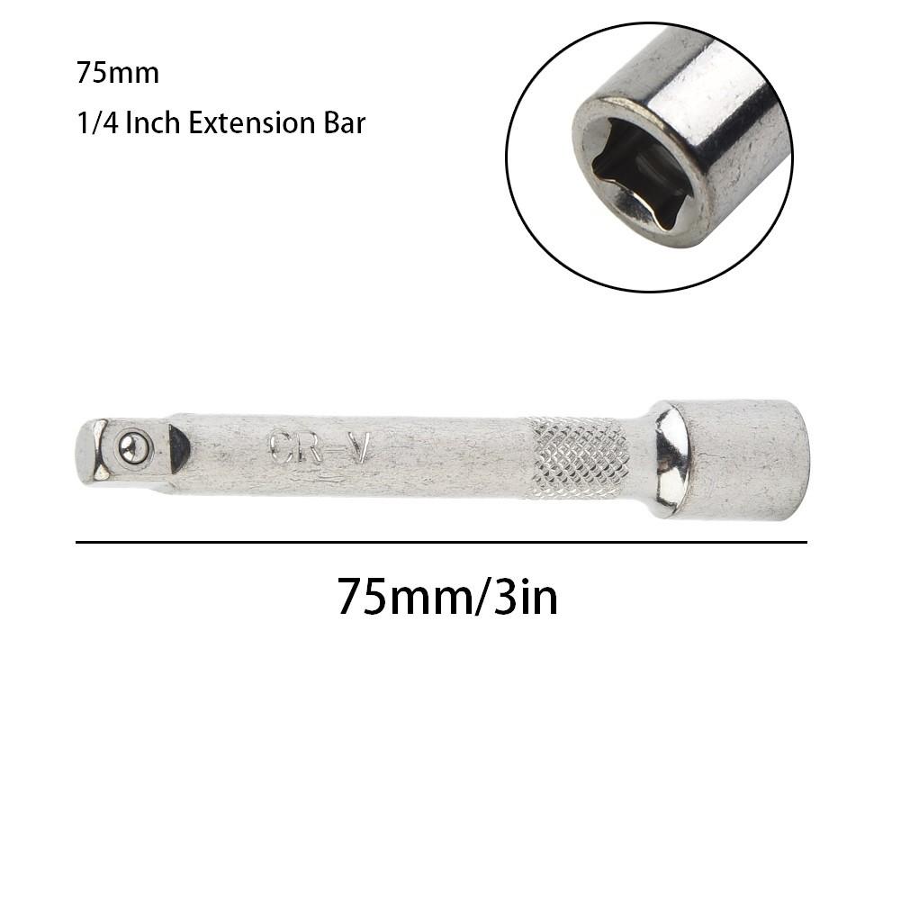 Extender Bar Silver Sliding Rod Small Square Rod Wrench