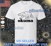 НОВАЯ ФУТБОЛКА OKUMA FISHING LOGO СМЕШНАЯ АМЕРИКАНСКИЙ РАЗМЕР ОТ S ДО 5XL