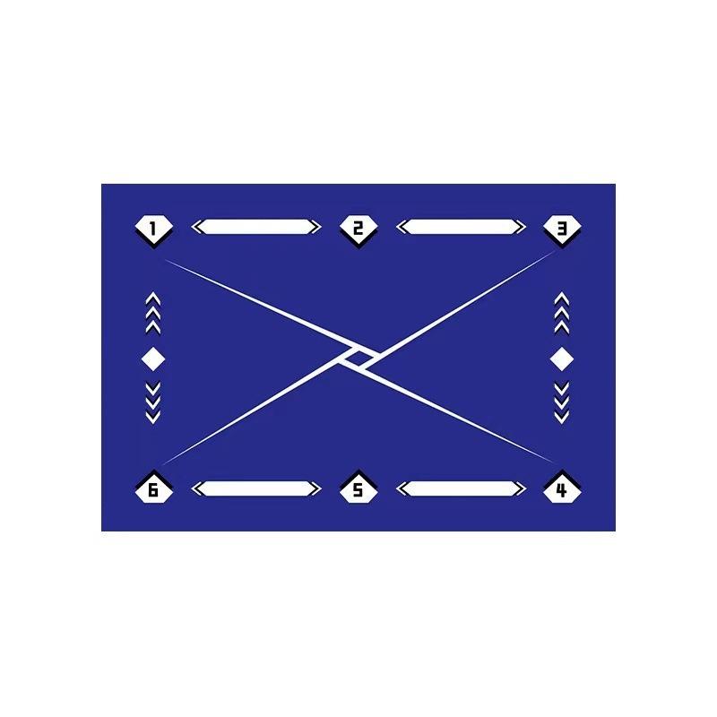 Тренировочный коврик для футбола, многоцветная разметка линий, для всех видов спорта, игр, тренировочный коврик для футбола для использования в помещении и на открытом воздухе, футбольный коврик