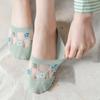 Women Mesh Flower Socks Silicone Anti-slip Invisible No Show Socks Summer Ultra-thin Breathable Sock Low Cut Boat Socks