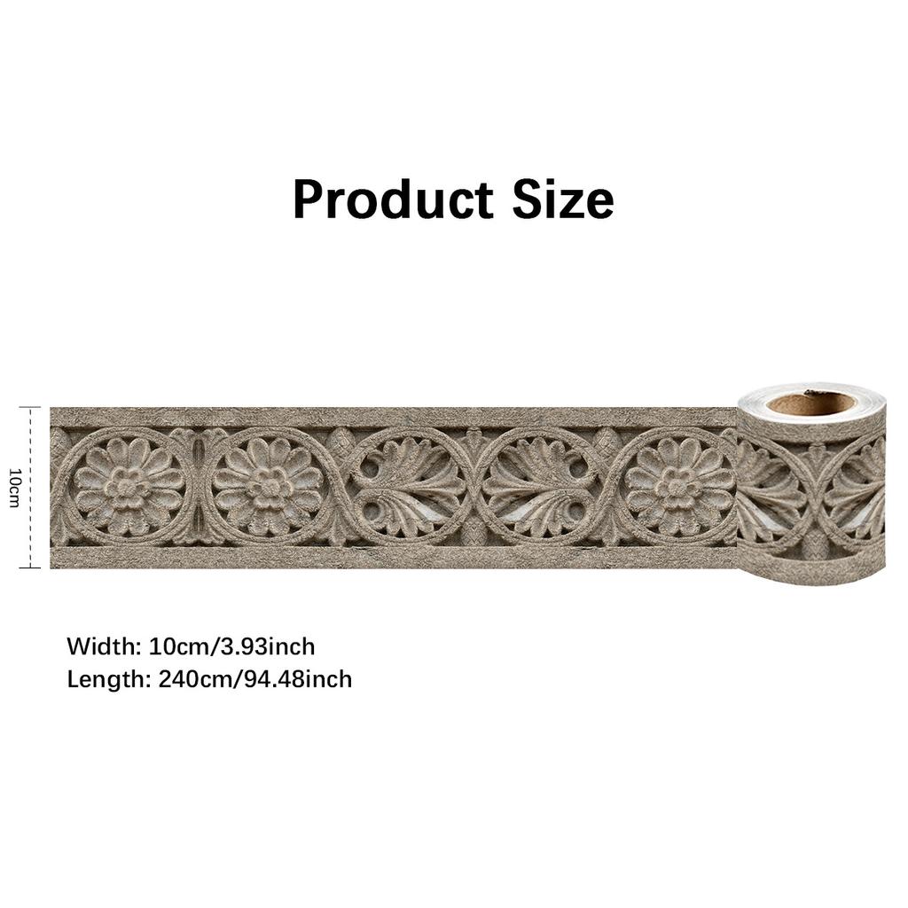 240cm Length Luxury Skirting Corner Wall Sticker Bathroom Office Glass Waist Line Home Decor Waterproof Floor Waveguide Art Wallpaper