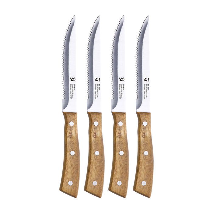 Ensemble de couteaux à viande - SAN IGNACIO - Compact - 12,5 cm - Acier inoxydable - 4 pièces