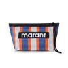Isabelle Marant Po0001fa A1x17m Whbo Powden Powden Powden Сумка-косметичка с логотипом в полоску