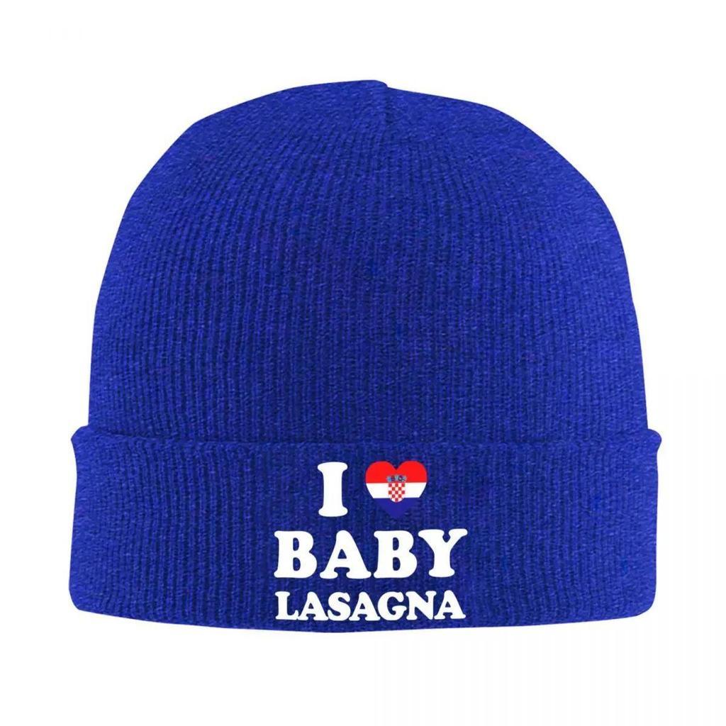 New Croatia Flag Love Baby Lasagna Knitted Hats Quality Fashion Anime Unisex Women Headwear Knitted Caps