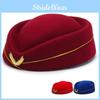 Flight Beret Attendant Hat Women Cap Fashion Casual Stewardess Hats Color Solid