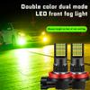 2Pcs Bright H11 H8 Led Car CSP HB3 HB4 9005 9006 LED Fog Lamp Headlight Bulb DC12-24V H7 Car Fog Lamp DRL