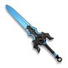 Edonsa Sword Weapon Figure Plastic Model Toy Sword Action Miniature Mini Model Decoration Photography Alloy Collection Equipment Blue Black I 1/12