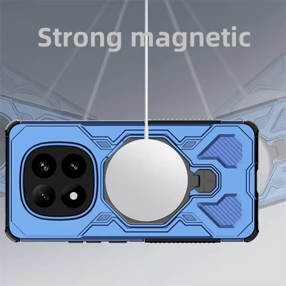 Магнитная подставка с поворотом на 360° Защитный чехол-броня для Xiaomi Redmi Note 15 14 Pro Pro+ Ударопрочный чехол военного класса