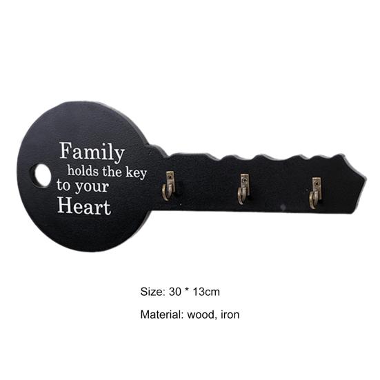 1 компл. брелок для ключей с привлекательным буквенным узором, деревянный ретро-брелок для ключей в деревенском стиле, набор настенного декора для дома