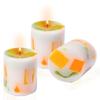Unscented Wax Pillar Candle for Decor Multicolor (3 Inch - 3Pieces)