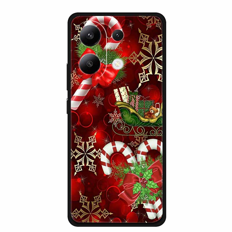 Christmas Case For Redmi Note 13 4G 5G Case Note13 Pro 5G 4G 13R Pro Soft TPU Silicone Covers for Xiaomi Redmi Note 13 Pro Plus