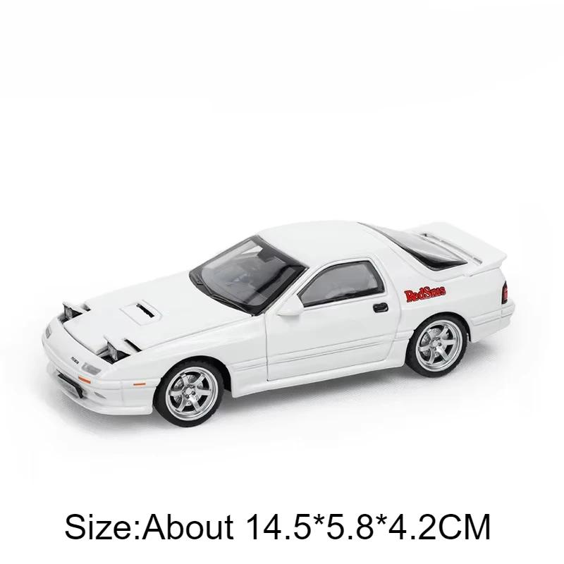 1:Масштаб 32 MX5 RX7 Модель Игрушечной Машинки Литой Металл Двери Открываются Оттяни Назад Симуляция Модели Суперкаров Детские Подарки Коллекция