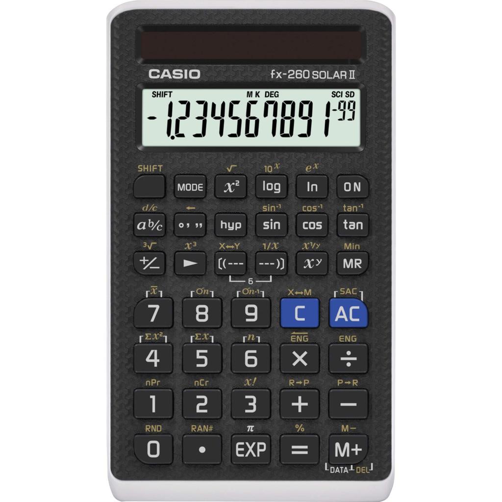 Casio НАУЧНЫЙ КАЛЬКУЛЯТОР SOLAR II fx-260 (черный)