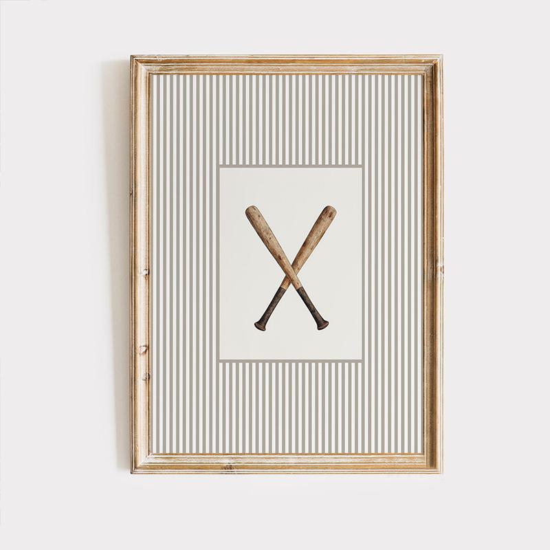 Vintage Baseball Football Golf Hockey Sports Scene Posters and Prints Canvas Printing Wall Art Picture for Office Home