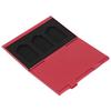 Game Card Case Aluminum Alloy 6 Slots Ultrathin Portable Game Cartridge Holder for Switch Game Cards Storage Cards Red