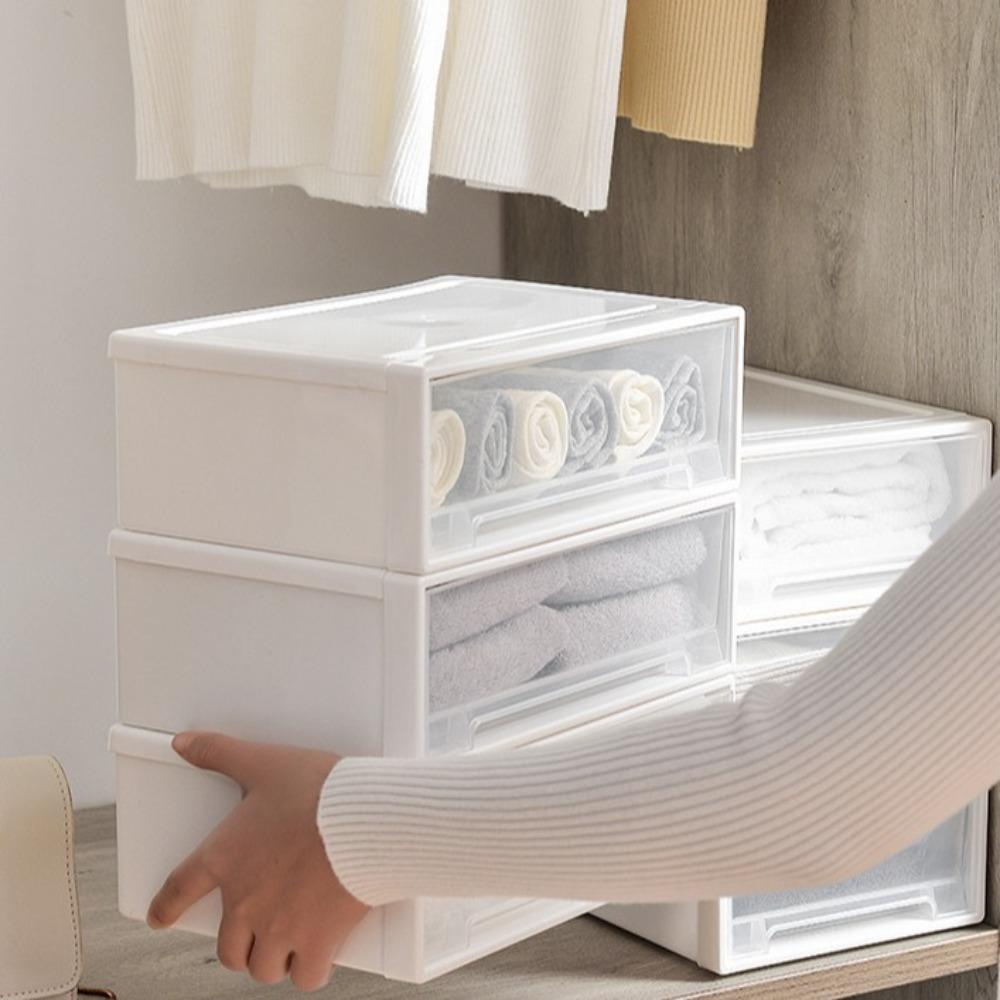Прозрачный настольный ящик для хранения косметики, макияжа, ювелирных изделий, модный офисный шкаф для хранения, кухня