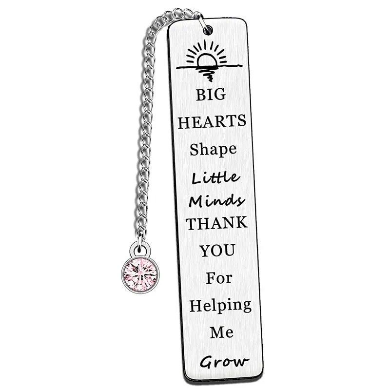 Закладка из нержавеющей стали Подарок на выпускной Лазерная гравировка Спасибо День учителя Памятные подарки Рождество Металл