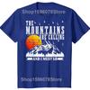 Men's The Mountains Are Calling I Must Go Hiking Graphic Printed T-Shirt Slogan Casual Short-sleeve Cotton Tshirts Outdoor Shirt
