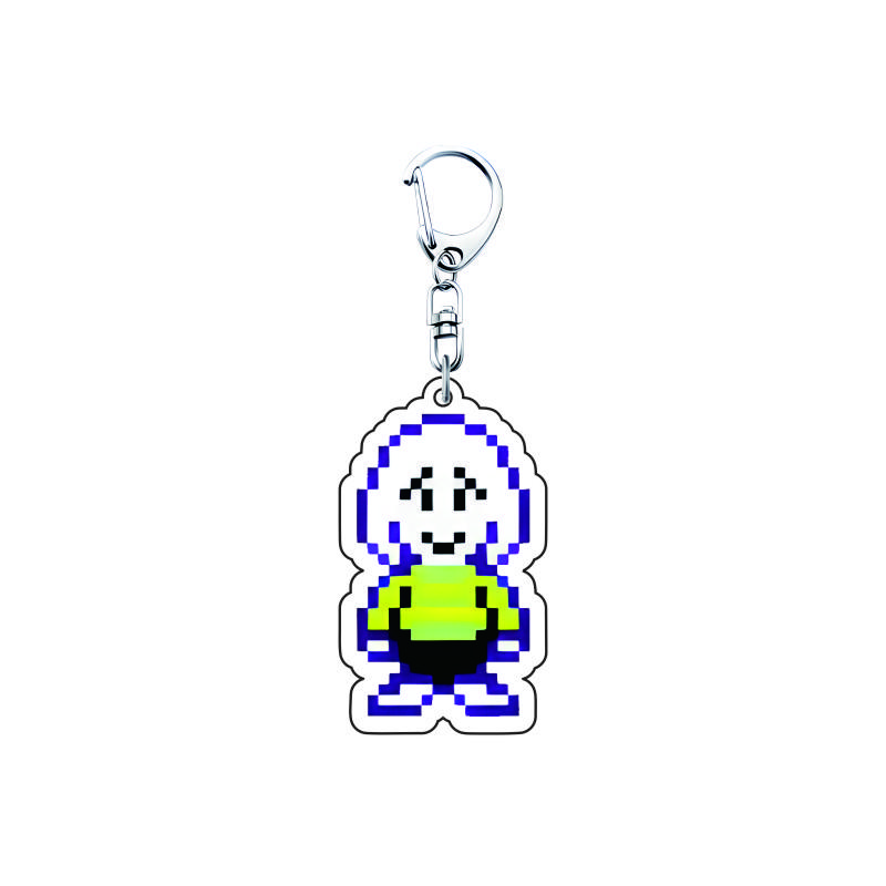 Игра Undertale Пиксельный брелок 6см Акриловый Санс Флоуи Папирус Азриэль подвеска машина брелок сумка аксессуары аниме подарок