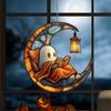 Ghost Hanging Decoration Acrylic Ghost Series Sun Catcher Cartoon Ghost Halloween Decoration for Windows Porch Walls