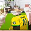1pc Brazilian Soccer Player Carpet Rug for Bedroom Living Room Decor Sofa Home Game Area Rug Non-slip Floor Mat. DT71501136