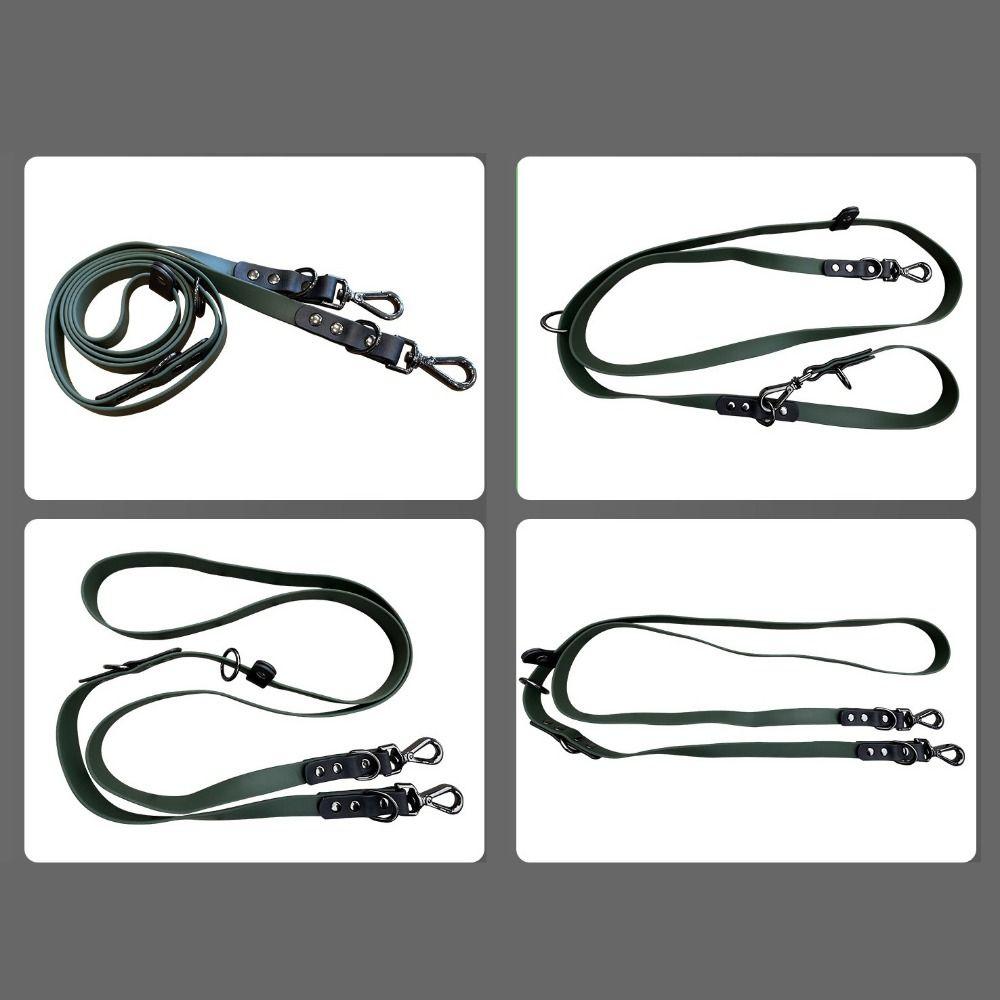 2.2M Dog Leash PVC Webbing Pet Traction Rope Waterproof Pet Double-ended Leash Outdoor Walk