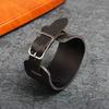 Punk Men Women Wolf Wide Genuine Leather Belt Bracelet Cuff Wristband Bangle
