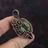 Copper Ruby Zoisite Pendant Copper Wire Wrapped Jewelry Handmade Pendant Stylish Jewelry Copper Pendant For Gift Wire Wrap Gemstone Pendant
