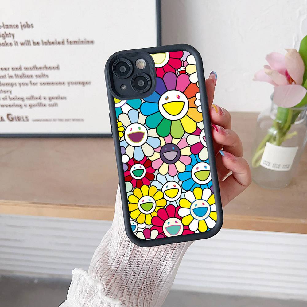 Японские Artisti M-murakami T-takash Чехол для телефона Для IPhone 17 16 15 13 11 12 14 Pro Max Plus Силиконовый Чехол