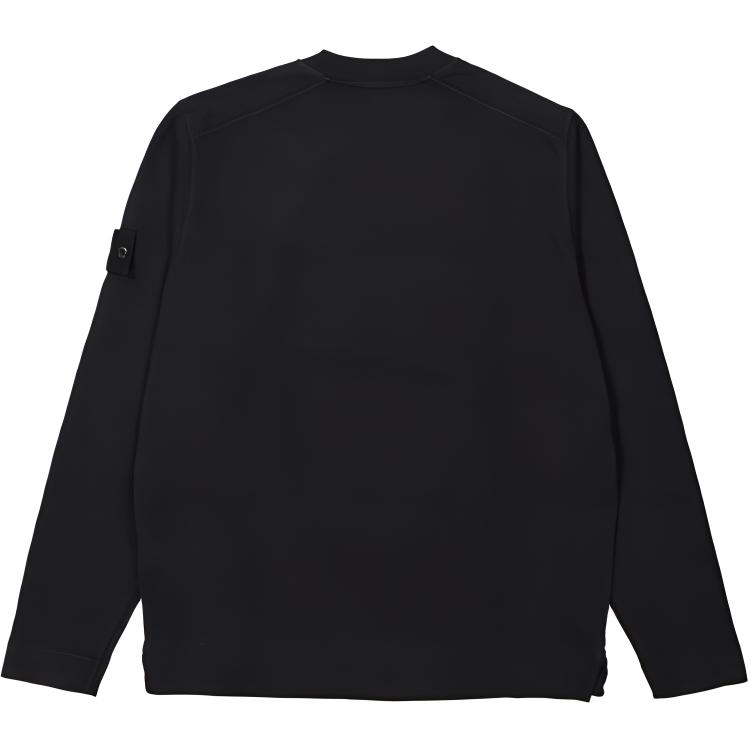 Stone Island Ghost Crewneck Black Men Tops 7815611F3-V0029