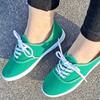 Модная пара парусиновых туфель Простой стиль Кроссовки Уличная легкая обувь для ходьбы На шнуровке Балетки Подростки Студенческие Повседневные парусиновые туфли Tenis