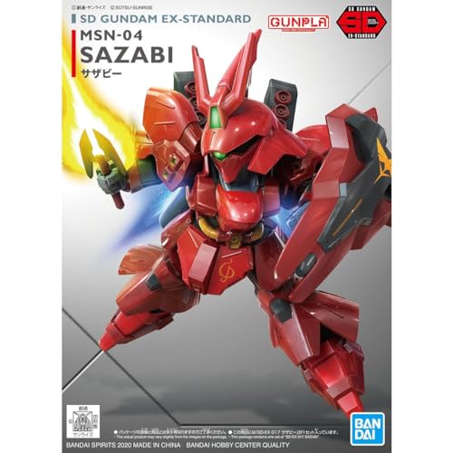 BANDAI SPIRITS SD Gundam EX Standard Мобильный доспех Gundam Контратака Шара Сазаби Цветной пластиковый конструктор BAS5060929