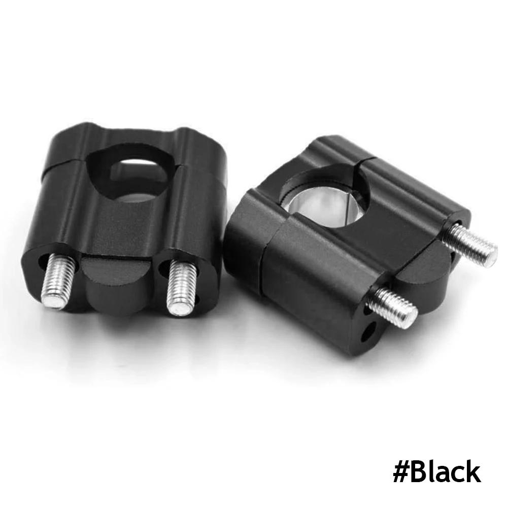 1 Pair CNC 22mm 28mm Off Road Motorcycle Bar Clamps Handlebar Risers Adapter for 7/8" 1-1/8 Pit Dirt Motorbike Accessories