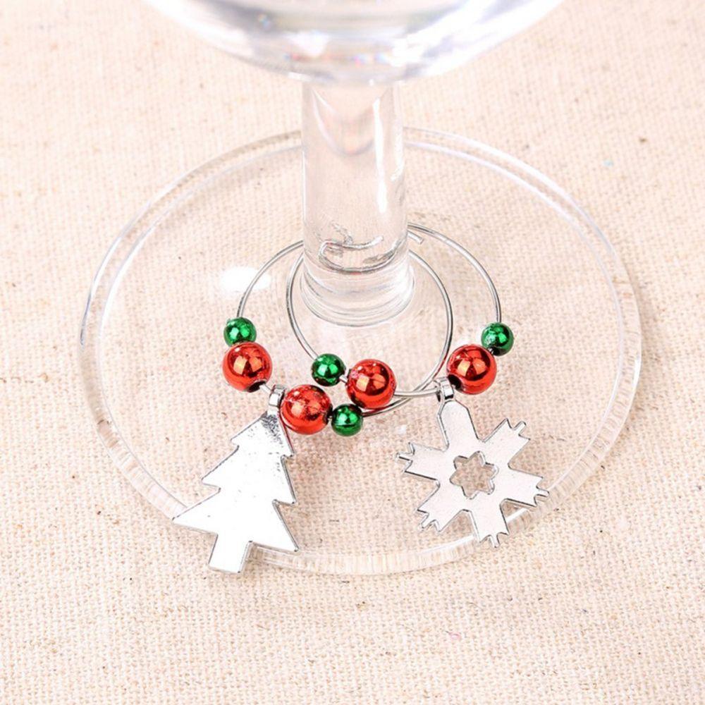 Table Decoration Xmas Pendants Christmas Pendants Wine Rings Christmas Decoration Party Accessories