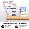 BOMGE Boom Arm Microphone Stand - Adjustable Heavy-Duty Suspension Boom Scissor Arm Stand with Cable Management Channel and Desk Clamp for