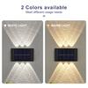 Solar Up And Down Double-headed High Brightness Wall Lights Garden Lights Door Sign Wall Lights Outdoor Waterproof Wall Washer