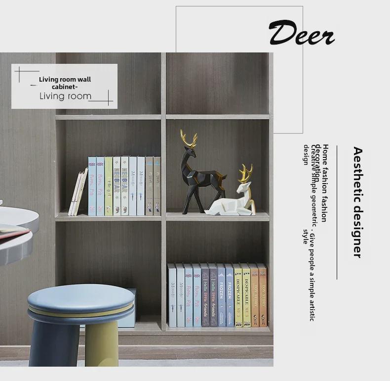 Украшения в виде оленей в скандинавском стиле для гостиной, телевизора, винного шкафа, офиса и домашнего декора