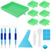 Large Capacity Diamond Painting Tray Kits Beading Plates Diamond Painting Pen Cross Stitch Tools